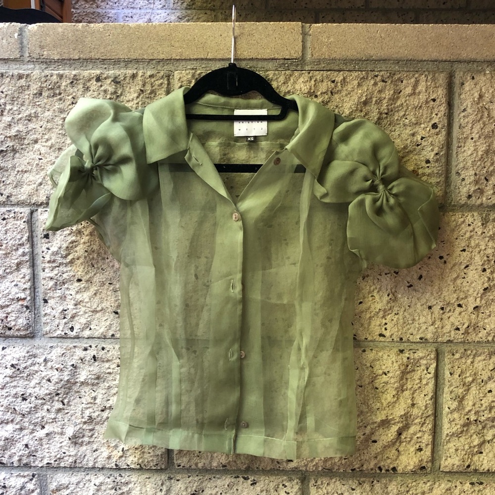 Hannah Kristina Metz sheer blouse